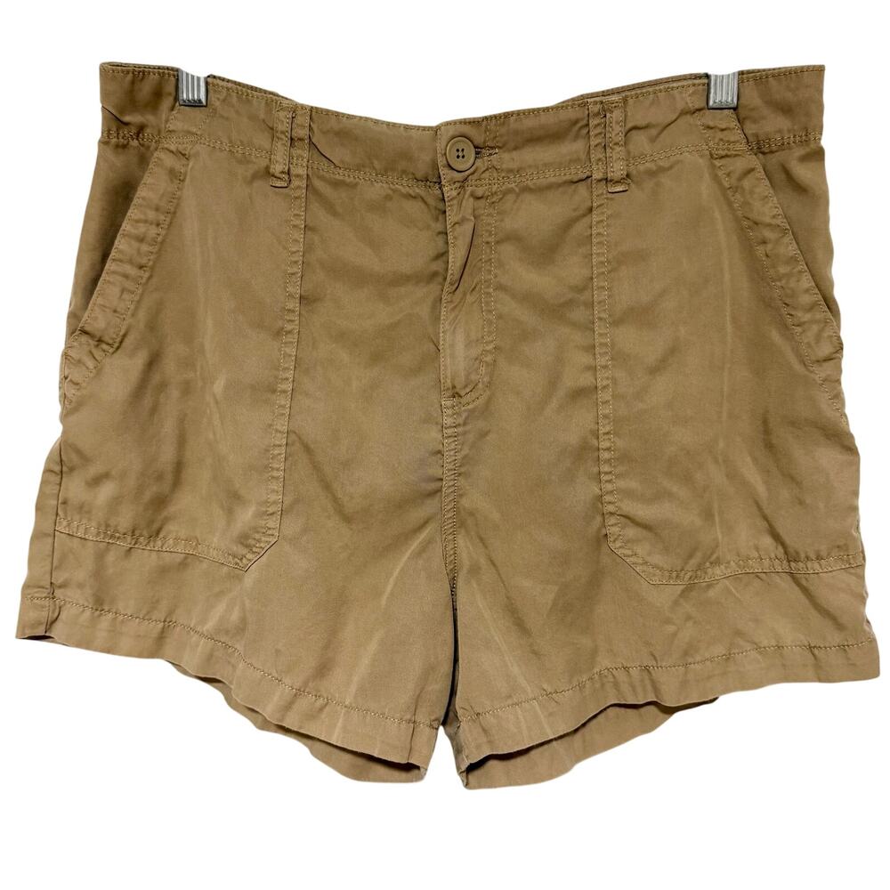 SOCIAL STANDARD BY SANCTUARY Lyocell Shorts Tan Size XL Flowy Casual Summer